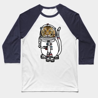 Sci Fi Tiger Astronaut Funny Animals in Space Baseball T-Shirt